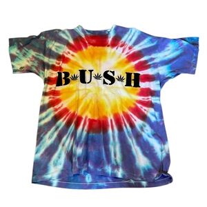 Vintage 90s BUSH Razor Blade Suitcase Tour Tie-Dye XL 27–29 P2P Single Stitch